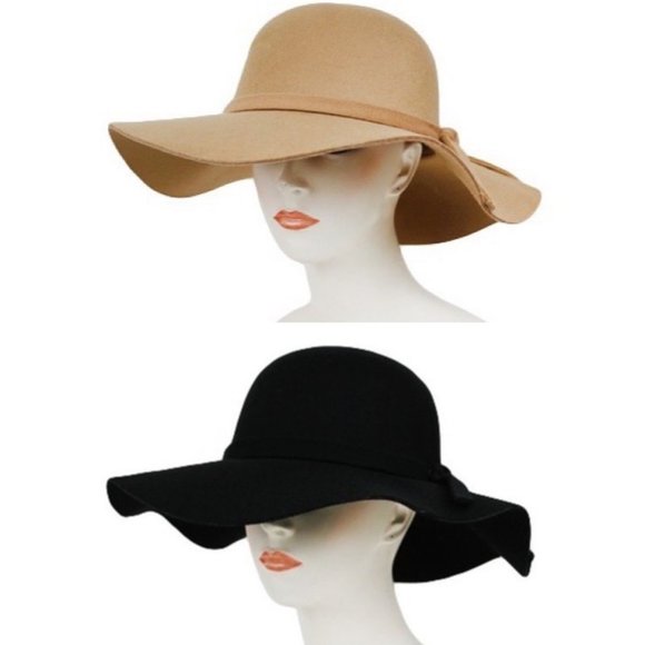 wide brimmed soft felt hat